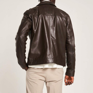 <b>Men's</b> Genuine <b>Leather</b> Fashion Outerwear Biker Inspired <b>Jacket</b> for Retail and Wholesale Supply - Product Image 2