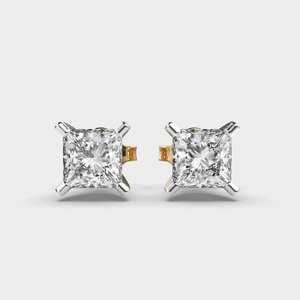 Modernos Pendientes de Diamante Cultivado en Laboratorio, Corte Brillante Redondo, Plata de Ley 925, Joyería Fina de Lujo, Brillo Radiante - Product Image 3