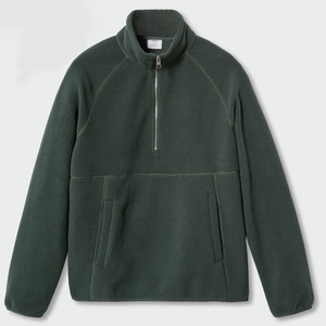 High Quality Wholesale Polar Fleece <b>Jacket</b> Custom <b>Men</b> <b>Half</b> <b>Zip</b> Pocket Digital Vintage Eco-Friendly Polar Fleece Winter <b>Jacket</b> - Product Image 1