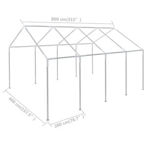 Struttura in acciaio per accessori per tenda Premium 26.2 'x 13.1' - Product Image 3