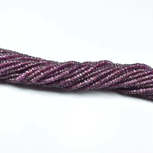Natural Rhodolite <b>Garnet</b> Faceted Rondelle Beads 3.5MM Loose Gemstone Beads Strand For Jewelry Making Wholesale Price Bulk Supply - Product Image 4
