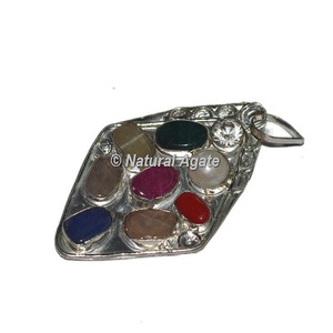 Pendentif en Agate de guérison 9 plaques vasu, pendentifs des sept chakras - Product Image 4