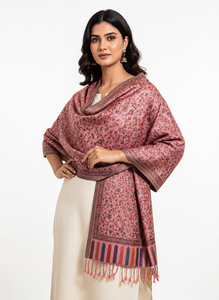 Elegante Chal Largo Floral Tejido con Borlas y Flecos - Envoltura de Viscosa Suave para Mujer (28x80 Pulgadas) - Product Image 6