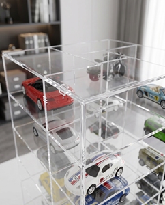 Mueble Versátil y Moderno de Acrílico Transparente para Exhibición de Autos, de Pie, Personalizable, de Gran Capacidad, Fácil de Montar - Product Image 4