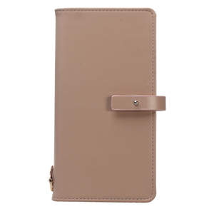 Funda tipo cartera minimalista de cuero con cierre de broche - Product Image 4