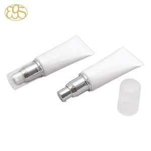 Tube cosmétique en plastique PCR en canne à sucre écologique avec pompe sans air à bouchon rabattable pour lotion, crème pour les yeux, fond de teint - Product Image 2