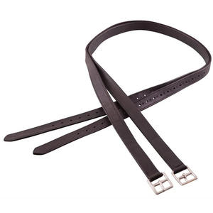 Estribos de Cuero Ajustables para Montar a Caballo, Pedales de Alta Resistencia, Reposapiés de Seguridad Ecuestre, Estilo Inglés, Color Marrón - Product Image 3