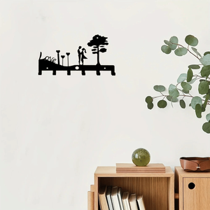 CIFbuy Organizzatore da Parete in Ferro con Portachiavi a Tema Amore per Coppie, Ideale per Servizio Ritiro Temu, Organizzatore di Posta e Chiavi - Product Image 5