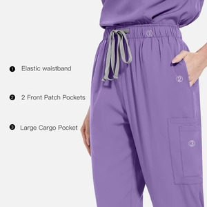 Wholesale Custom Logo Men Women Unisex Nurse Surgical Suit <b>Doctor</b> Medical Hospital Uniform <b>Set</b> Top Jogger Pants Scrubs <b>Set</b> - Product Image 4