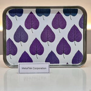 ถาดสแตนเลสสี่เหลี่ยมงานแฮนด์เมดใช้ตกแต่งได้หลากหลายถาดเสิร์ฟอาหารงานตามสั่งสีสันสดใส - Product Image 5