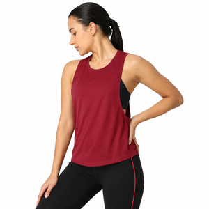 Women's Yoga Exercise Tank <b>Top</b> Fitness Wear Yoga Vest Ladies Customized Sportswear Stringer Women's Workout Tank <b>Top</b> - Product Image 2