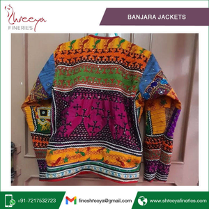 <b>Vintage</b> Look Banjara <b>Bomber</b> <b>Jackets</b> Hand Embroidered Patchwork Ethnic Tribal Boho Design Hot Selling Wholesale Women Clothing - Product Image 5
