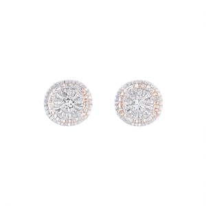 Annie CZ Designer Pearl <b>Stud</b> <b>Earrings</b>-Platinum <b>Rose</b> <b>Gold</b> & 18K <b>Gold</b> Plated Vintage Trendy Religious Style - Product Image 2