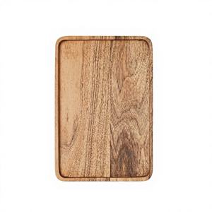 Plateau en bois artisanal multifonctionnel de luxe, utilisation à domicile et au restaurant, rectangulaire, léger, gravé, pour servir le dîner, décoratif - Product Image 1