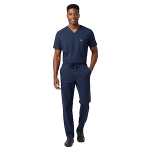 Conjuntos de Uniformes Médicos para Hombre, Ajuste Profesional, Duraderos, Ligeros, Tejidos con Spandex, Cómodos para Médicos, Enfermeras, Hospitales, Clínicas - Product Image 1