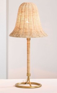 Modern Wavy-Stem Terracotta Mushroom Table Lamp squiggly stem and classic dome shade terracotta orange finish with a color-match - Product Image 4