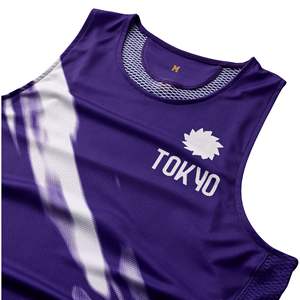 Wholesale Price Custom Design Sublimated Knitted <b>Running</b> Sleeveless Marathon Singlet Stretch Polyester Mesh Crew Neck - Product Image 3