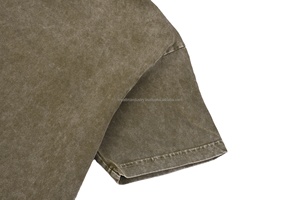 OEM personnalisé T-Shirt homme de haute qualité 100% coton déchiré à la mode style décontracté solide Jersey motif Logo imprimé décontracté - Product Image 4