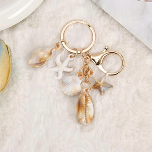 Real Seashell Keychain Natural Coastal Charm Key Ring Decorative Travel Souvenir Gift - Product Image 5