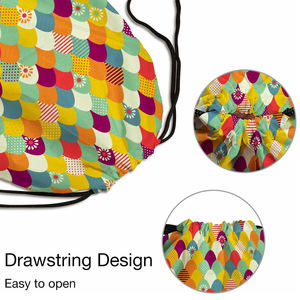 Bolsas con Cordón Sublimadas Personalizadas, Mochila de Gimnasio de Poliéster Impermeable, Bolsa Deportiva Promocional al por Mayor - Product Image 3