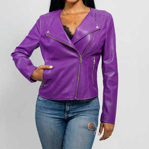Chaqueta de Cuero para Mujer, Estilo Urbano, Calidad Premium, Chaqueta de Cuero PU, Resistente al Viento, Elegante y Casual - Product Image 3