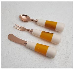 Attractive Design <b>Table</b> <b>Top</b> Cutlery Set Made of Metal And Resin Decorative Cutlery Set for Home Restaurant Equipment - Product Image 5