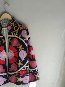 Indian Handmade Reversible Quilted Embroidery Jacket Unisex Premium Cotton Velvet Coat Button Perfect Winter <b>GIFT</b> <b>FOR</b> <b>HER</b> - Product Image 5