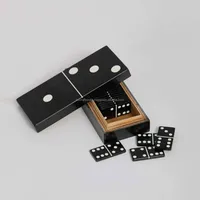 Ensembles de jeux Domino 28 Entertainment Indore Game Ensemble Domino avec logo personnalisé avec boîte en résine Jeu de domino fait à la main de meilleure qualité