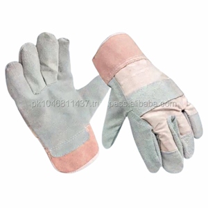 ถุงมือทำงานหนังวัวแคนาดาแบบแยกชิ้น สวมใส่สบาย ระบายอากาศได้ดี พร้อมผ้าใบป้องกันข้อมือ สำหรับงานอุตสาหกรรม - Product Image 3