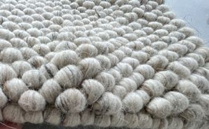 MORE Modern Wool Cotton <b>Cushioned</b> Thick (0.6-1 In.) Medium Pile Cotton Back <b>Rectangular</b> Area Rug Hand Woven 8'x10' Home Use - Product Image 2