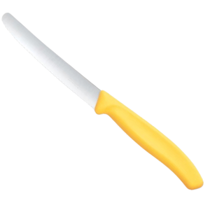 Couteaux de cuisine à manche jaune en acier inoxydable, lame tranchante, couteaux utilitaires professionnels pour couper la viande, les fruits, les légumes et les aliments - Product Image 4