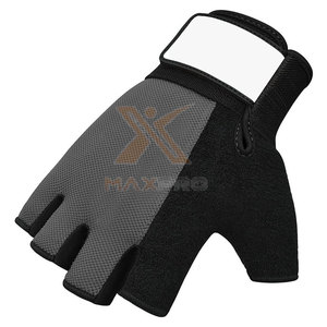 Gants de fitness en cuir robustes avec logo personnalisé, respirants, antidérapants, sangle de poignet réglable, unisexe - Product Image 4