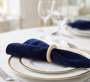 Paquete de 4 servilleteros de madera natural, decoración de mesa ecológica de estilo nórdico para bodas y uso doméstico - Product Image 5