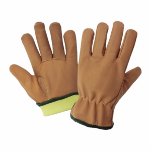 High Quality Goat Grain Leather Safety <b>Gloves</b> Heat Spark Resistant Adjustable Wristlet General Purpose Heavy Duty Industrial - Product Image 1