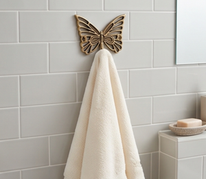 Handcrafted Butterfly Metal Wall <b>Hooks</b> Stylish Design Perfect For Home Decoration And Storage Organization Modern Wall Accent - Product Image 3