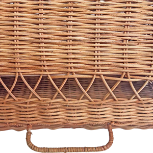 ตะกร้าใส่ขนมปังหวาย, ตะกร้าหวายมีฝาปิดแบบเปิดด้านหน้า, ที่เก็บของในครัว, กล่องเก็บของ, ภาชนะใส่เครื่องปรุง, ตู้เก็บของจากเวียดนาม - Product Image 5