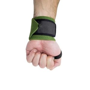<b>Black</b> Red Contrast Stripe Wrist <b>Wraps</b> Weightlifting Heavy Duty Elastic Support Powerlifting Training Brace - Product Image 5