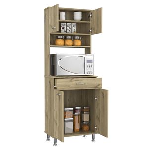 Area della baia dispensa due porte mobili da cucina con un cassetto e quattro gambe regolabili in metallo - Product Image 5