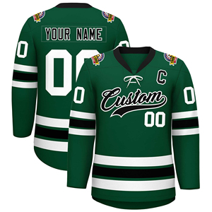 Jersey de Hockey sobre Hielo Elite, Ropa Deportiva Personalizada para Equipos, Impresa, 100% Poliéster, Absorbe la Humedad, Alto Rendimiento, OEM, ODM, Venta al Por Mayor de Fábrica - Product Image 2