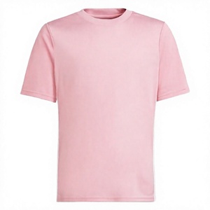 T-shirt unisexe à col rond et manches courtes Patch House rose, respirant, couleur unie, coupe classique, en polyester, toutes saisons - Product Image 3