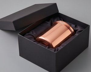Conteneur alimentaire rond en cuivre avec couvercle, design minimaliste, rangement pour épices, 1 couche, finition polie, pour la maison et la cuisine - Product Image 6
