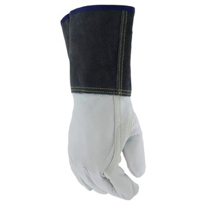 Gants de soudage en cuir de mouton pour hommes, approvisionnement en gros, gants de sécurité industriels robustes, gants mécaniques pour soudage TIG, surface lisse - Product Image 2