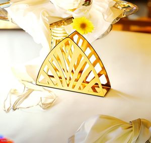 Elegant Metal Holder Decorative Dining Accessory Luxury Home Organiser Modern Gold Decor Minimalist <b>Table</b> Organiser Tissue stand - Product Image 5