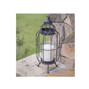 Faroles de Metal para Velas, Marco Hexagonal, Lámpara Colgante para Interiores y Exteriores, Hogar, Jardín, Terraza, Patio, Balcón, Ambiente Nocturno - Product Image 1