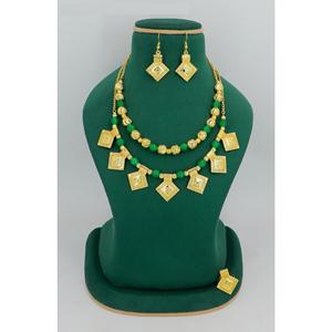 Women's 18K Gold-Plated Bridal Jewelry Set <b>Arab</b> Style <b>Necklace</b> Earrings Rings gold jewelry <b>necklace</b> 24k dubai artificial jewelry - Product Image 5