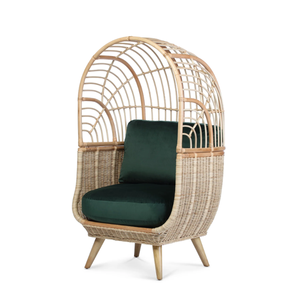 เก้าอี้หวายทรงไข่ Accent Loft รุ่น Rattan Chair ขนาดใหญ่ เป็นมิตรกับสิ่งแวดล้อม ใช้ได้ทั้งภายในและภายนอกอาคาร เหมาะสำหรับห้องนอน ห้องนั่งเล่น และสวนหลังบ้าน ผลิตในเวียดนาม - Product Image 2