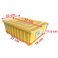 Caisse de stockage agricole écologique personnalisée OEM, boîte empilable, modèle LD-023, Vietnam