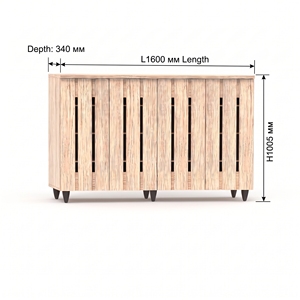 Modern 25_0089 4-Door 4-Tier <b>Shoe</b> Cabinet <b>Vertical</b> Slatted Doors Breathable Living Room Entryway Organizer Freestanding - Product Image 2