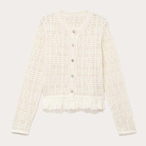 Suéter de punto suave con cuello en V de mezcla de mohair transpirable para mujer, jersey abotonado, blusa de moda de invierno, top acogedor - Product Image 1