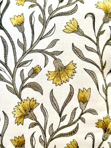 Floral Embroidered Cushion Cover: <b>Indian</b> Linen <b>Throw</b> Pillow - Product Image 5
